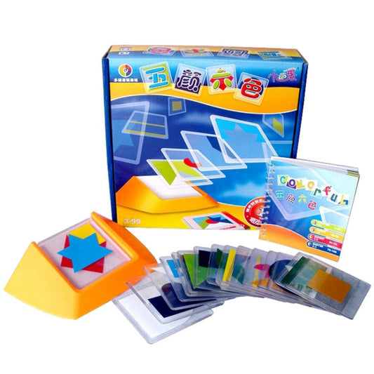 Colorful Plate Spatial Thinking Puzzle Game toy Kids Logical Thinking Color Match Desktop Game Reluova