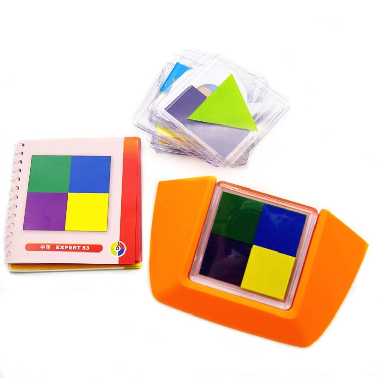 Colorful Plate Spatial Thinking Puzzle Game toy Kids Logical Thinking Color Match Desktop Game Reluova