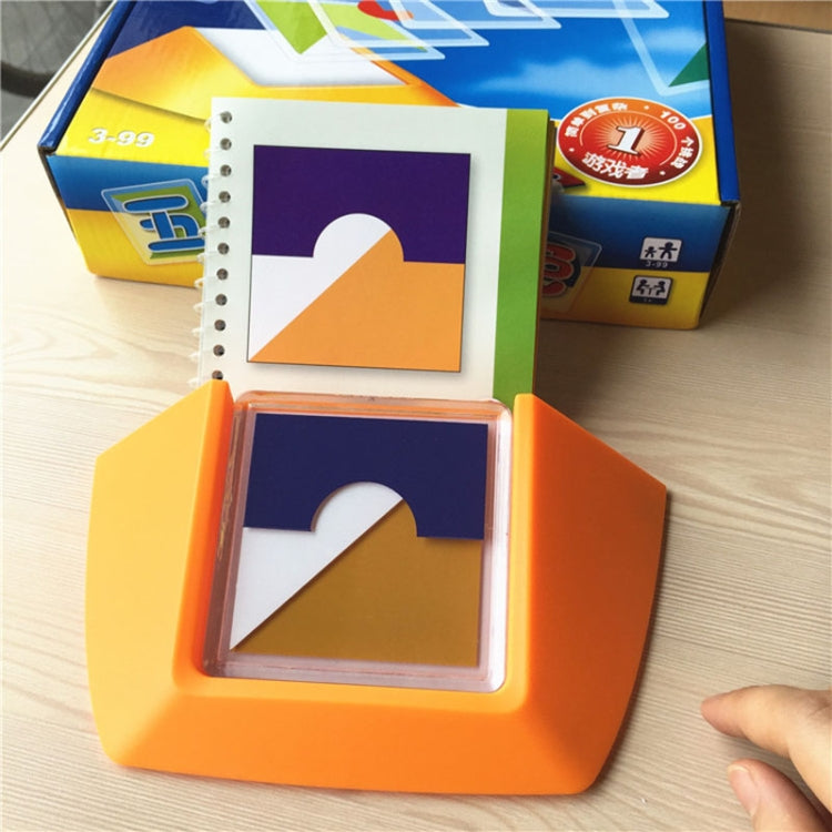 Colorful Plate Spatial Thinking Puzzle Game toy Kids Logical Thinking Color Match Desktop Game