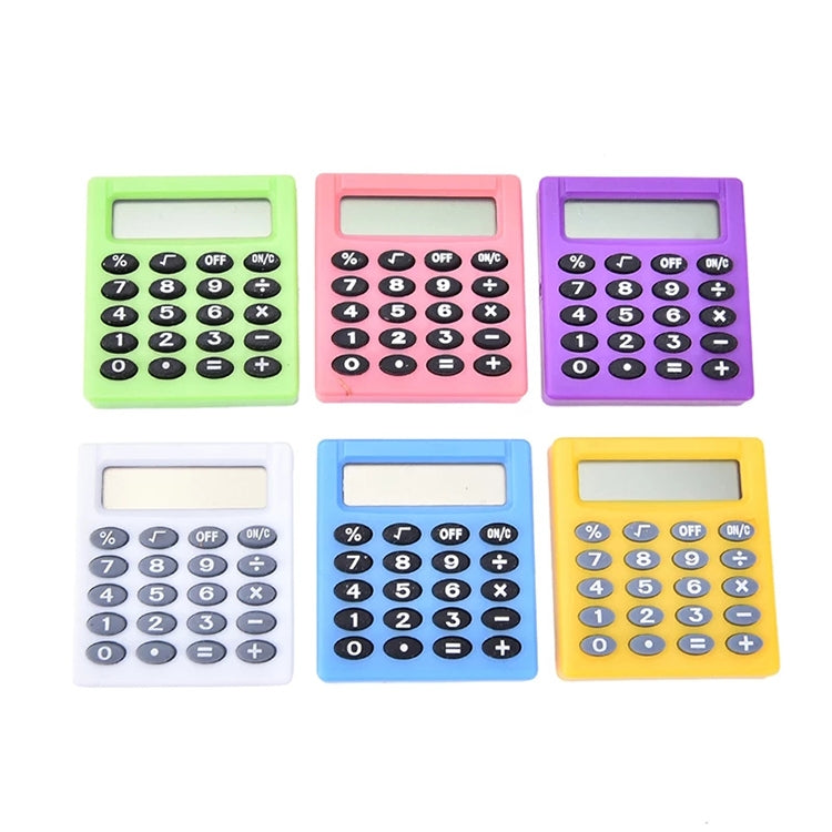 Pocket Cartoon Mini Calculator Candy Colors Handheld Coin Batteries Calculation Tool My Store