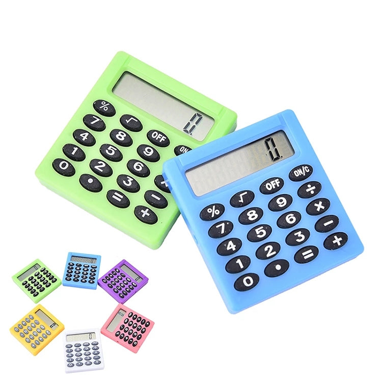 Pocket Cartoon Mini Calculator Candy Colors Handheld Coin Batteries Calculation Tool My Store