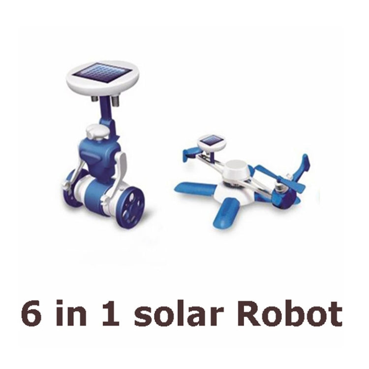 3PCS DIY Solar Puzzle Toys 6 in 1 Educational Solar Power Kits Novelty Solar Robots for Kids