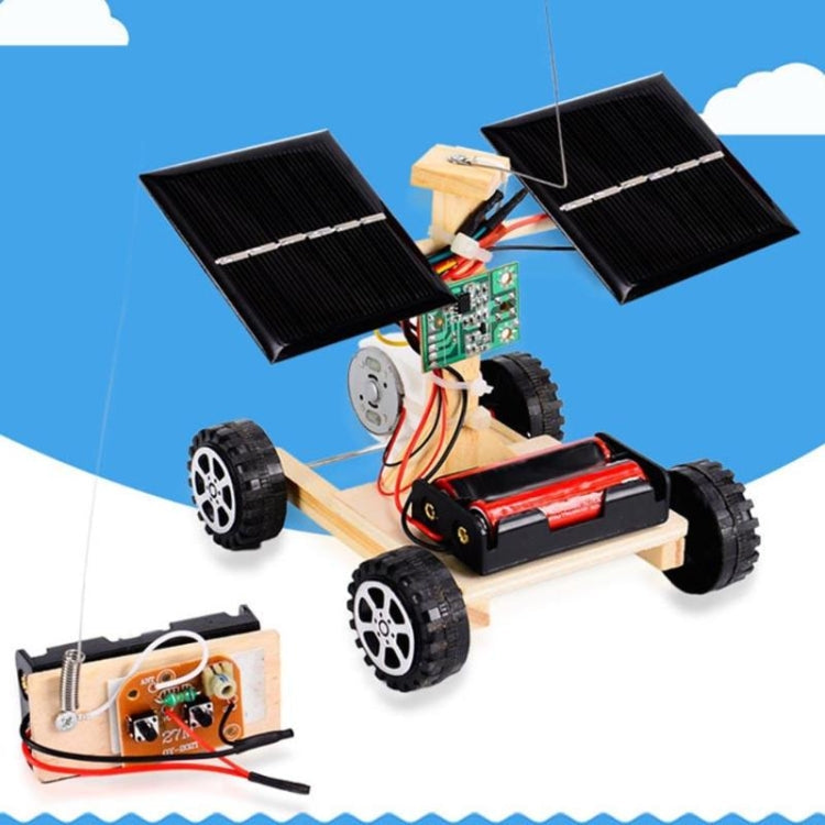 DIY Mini Wooden Car Wireless Remote Control Vehicle Model Kids Toys Reluova