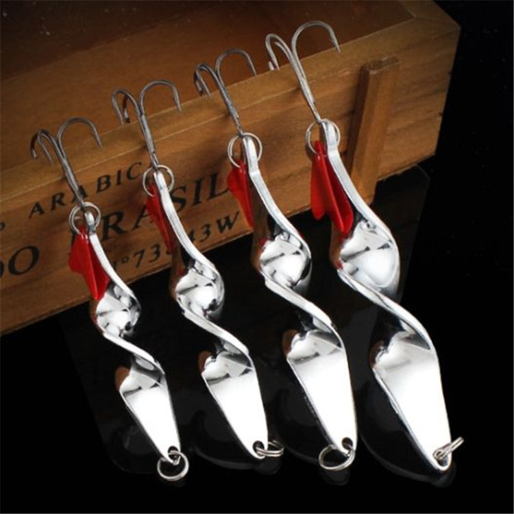 Rotating Metal Spinner Fishing Lure Hard Baits Fish Hook Tackle Reluova