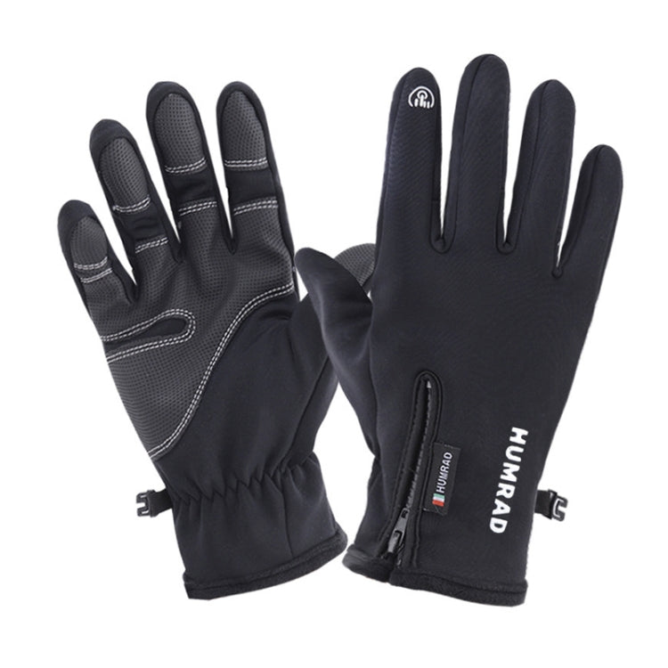 HUMRAO Outdoor Riding Fleece Warm Non-Slip Touch Screen Gloves Ski Motorcycle Gloves Reluova