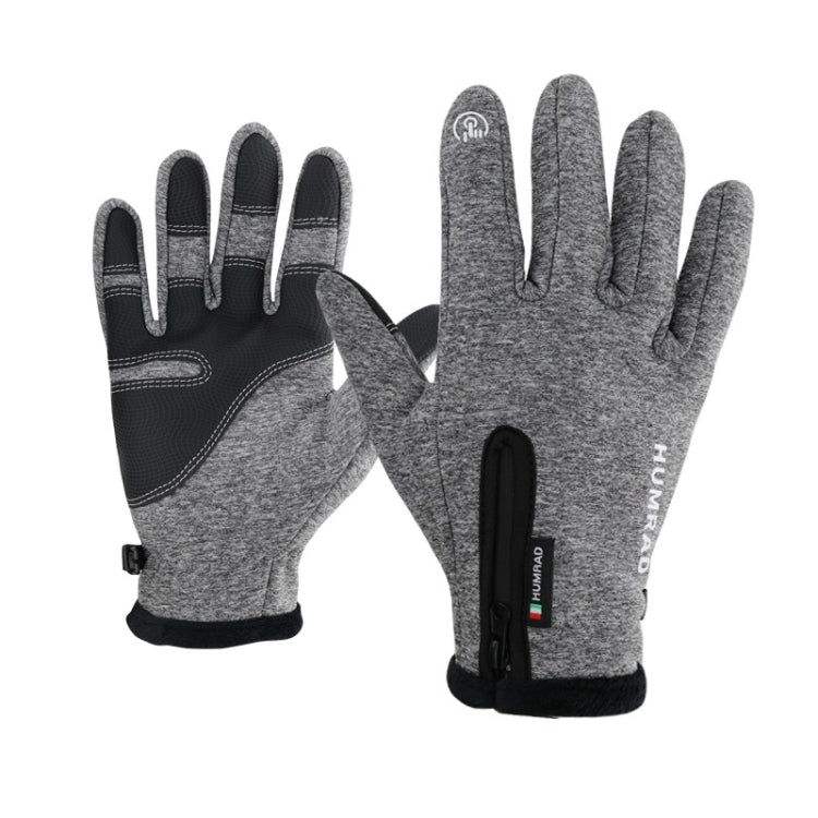 HUMRAO Outdoor Riding Fleece Warm Non-Slip Touch Screen Gloves Ski Motorcycle Gloves Reluova