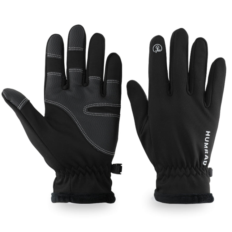 HUMRAO Outdoor Riding Fleece Warm Non-Slip Touch Screen Gloves Ski Motorcycle Gloves