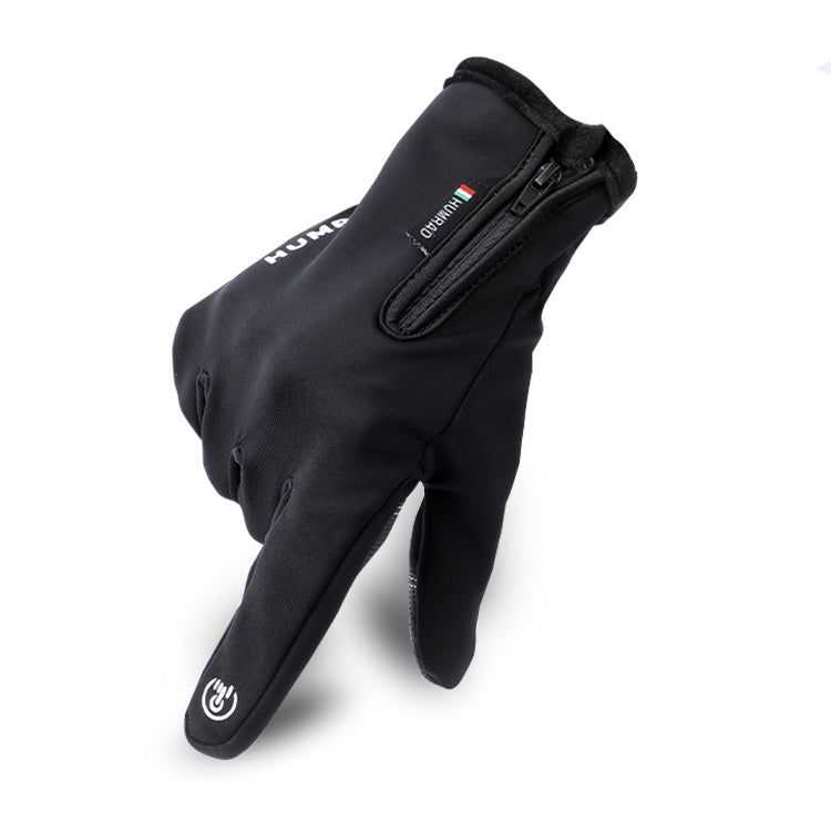 HUMRAO Outdoor Riding Gloves Winter Velvet Thermal Gloves Ski Motorcycle Waterproof Non-Slip Gloves Reluova