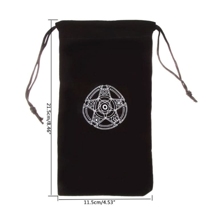 Velvet Pentagram Tarot Card Bag Home Mini Drawstring Package