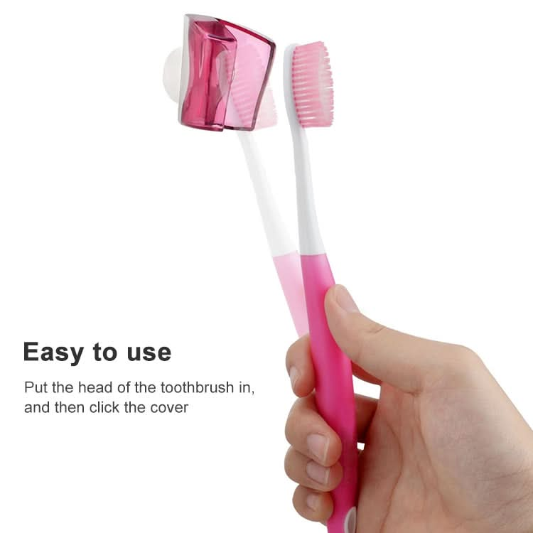 Creative Suction Cup Toothbrush Dust Cover