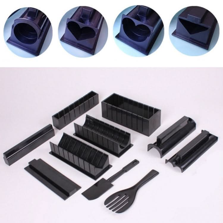 10 PCS/Set DIY Sushi Seaweed Rice Ball Making Mold - Reluova 