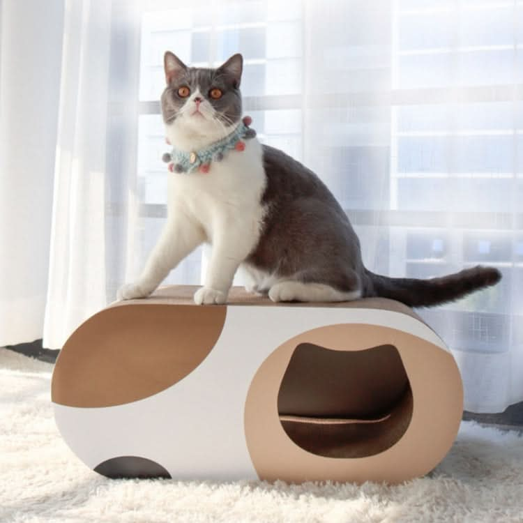 Cat Nest Wear-resistant Corrugated Cat Scratch Board Cat Toy Tunnel - Reluova