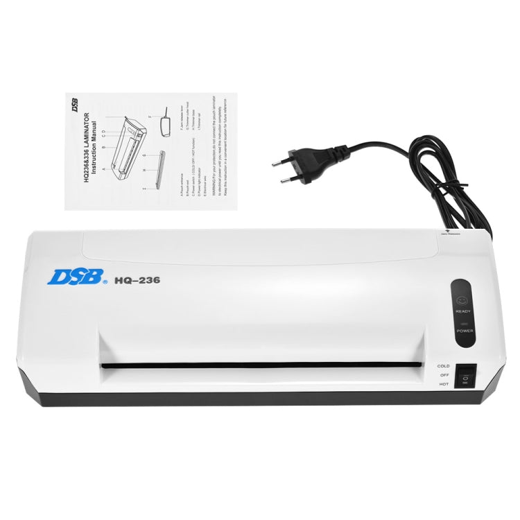 DSB HQ236 Laminator A4 File Laminating Machine Photo Sealing Machine Cold Laminating Thermoplastic Machine with Paper Trimmer Cutter My Store