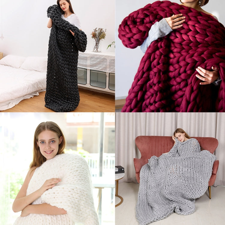 Fashion Handmade Knitted Wool Blanket My Store