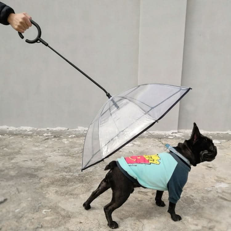 Pet Umbrella Transparent Adjustable Rainy Dog ?Walking Leash - Reluova