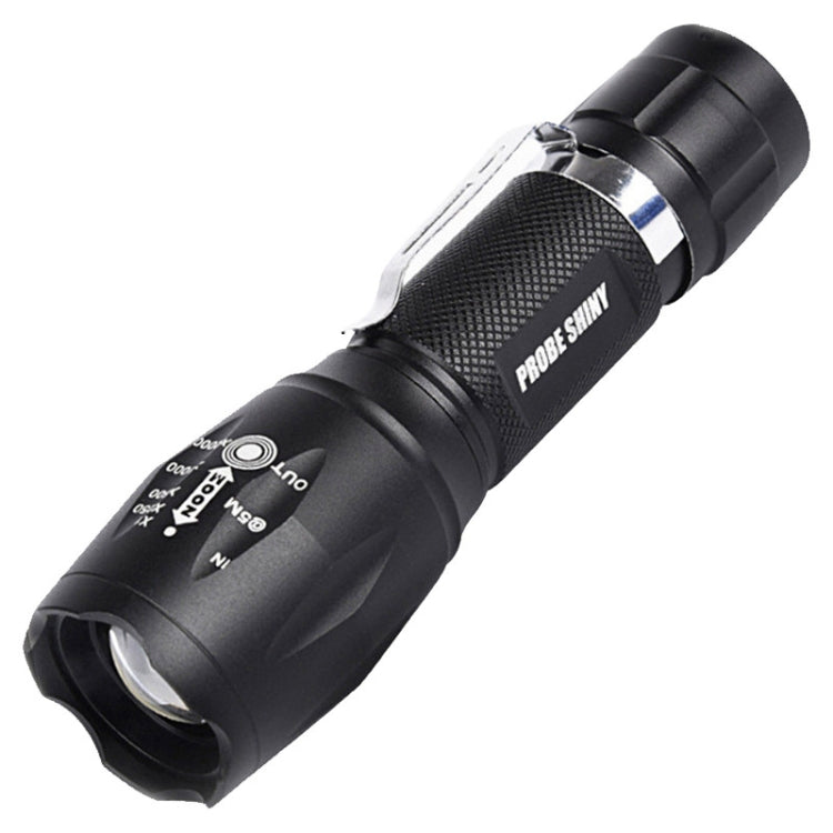 T02 Pen Clip Mini Flashlight T6 Telescopic Zoom Led Flashlight Outdoor Waterproof Long Shot Glare Flashlight My Store