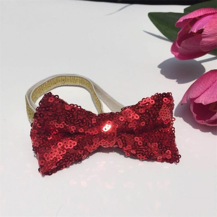 Pets Sequined Bows Hat Christmas Decorations Supplies - Reluova