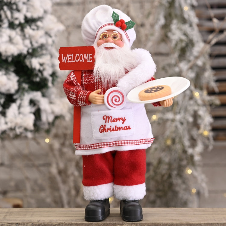 Christmas Decoration Standing Santa Claus Doll Christmas Backpack Old Man Doll Ornaments