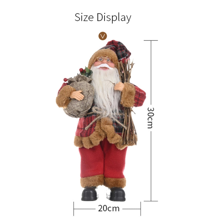 Christmas Decoration Standing Santa Claus Doll Christmas Backpack Old Man Doll Ornaments My Store