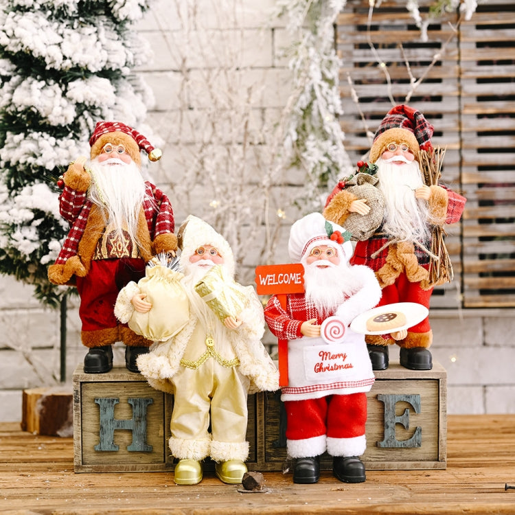 Christmas Decoration Standing Santa Claus Doll Christmas Backpack Old Man Doll Ornaments My Store