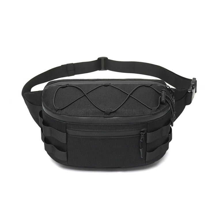 Ozuko 9340 Men Waist Bag Multifunctional Chest Bag Sports Waterproof Shoulder Messenger Bag Reluova