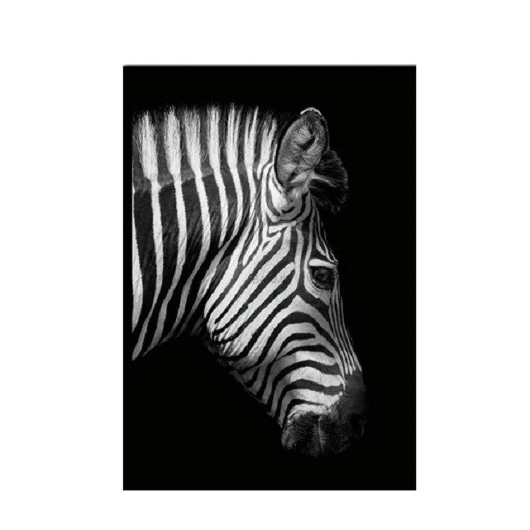 Simple Black and White Animal Decoration Painting Study Living Room Sofa Background Wall Painting Without Frame My Store