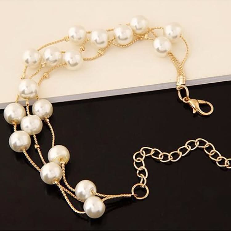 Pearl Multi-Layer Temperament Necklace Earring Bracelet set Reluova