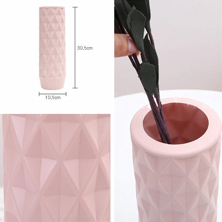 Flower Arrangement Container Creative Straight Vase Plastic Home Decoration My Store