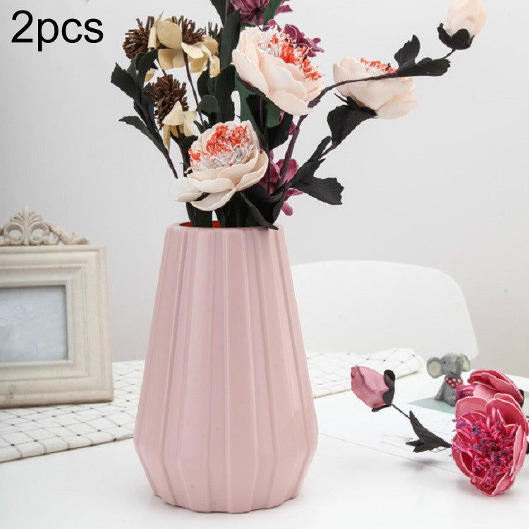 2 PCS Creative Flower Decoration of Plastic Vase Flower Arrangement Container-Reluova