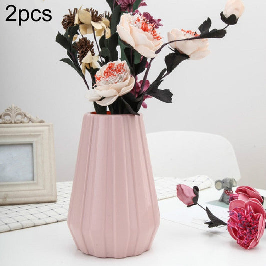 2 PCS Creative Flower Decoration of Plastic Vase Flower Arrangement Container