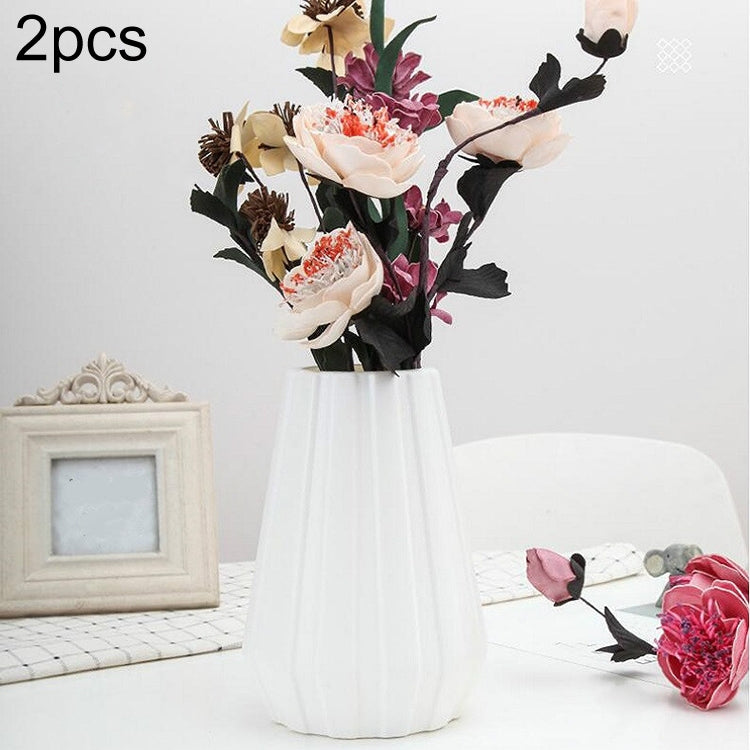 2 PCS Creative Flower Decoration of Plastic Vase Flower Arrangement Container-Reluova