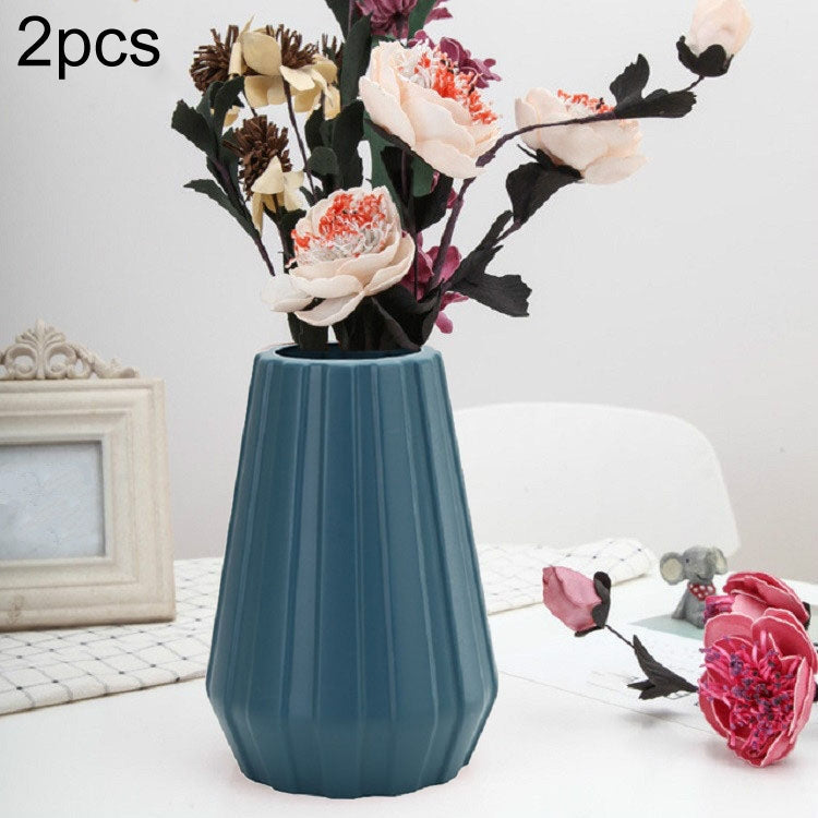 2 PCS Creative Flower Decoration of Plastic Vase Flower Arrangement Container-Reluova