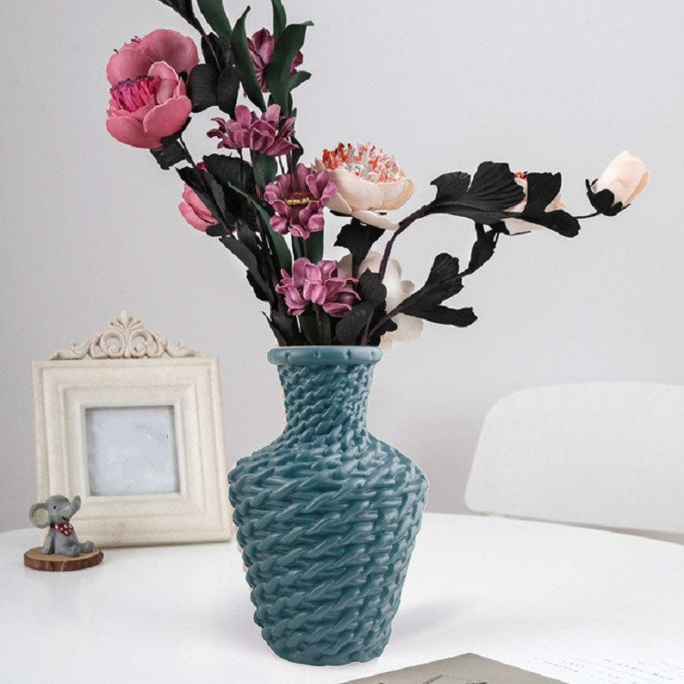 Simple Plastic Vase Dry and Wet Flowers Arrangement Container Floral Decoration My Store