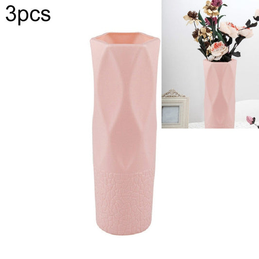 3 PCS Simple Plastic Vase Dry and Wet Flowers Arrangement Container Floral Decoration My Store