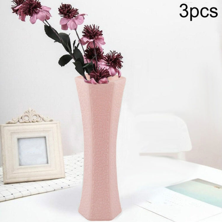 3 PCS Creative Home Flower Arrangement Plastic Vase Anti-fall Hydroponic Vase Decorative Ornament My Store