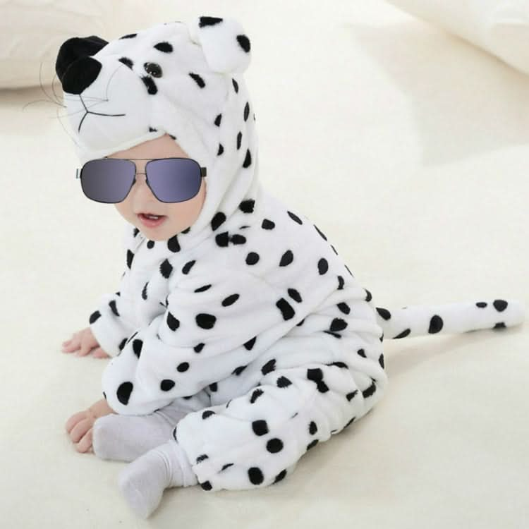 Babies Cartoon Animal Shape Flannel Jumpsuit Romper Reluova