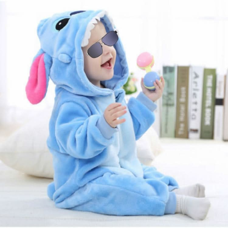 Babies Cartoon Animal Shape Flannel Jumpsuit Romper Reluova