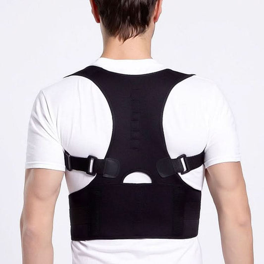 Male Female Adjustable Magnetic Posture Corrector Corset Back Men Brace Back Shoulder Belt Lumbar Support Straight Reluova