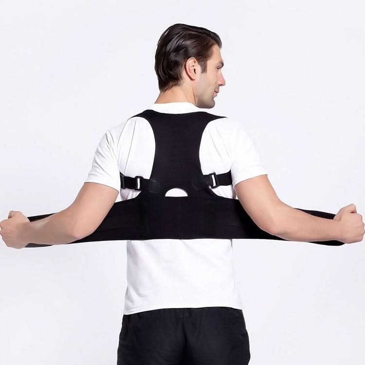 Male Female Adjustable Magnetic Posture Corrector Corset Back Men Brace Back Shoulder Belt Lumbar Support Straight Reluova