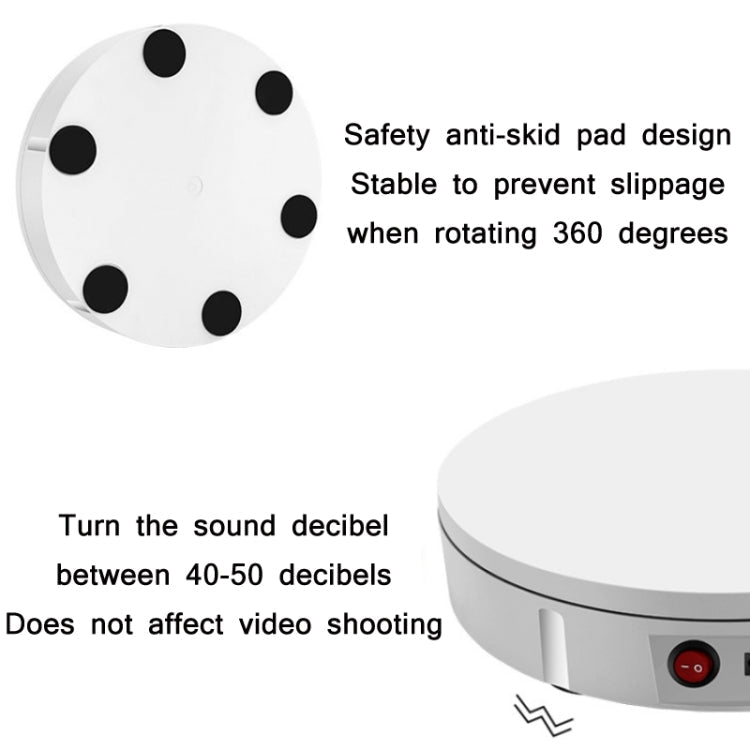 30cm Remote Control Speed Electric Turntable Sample Display Stand