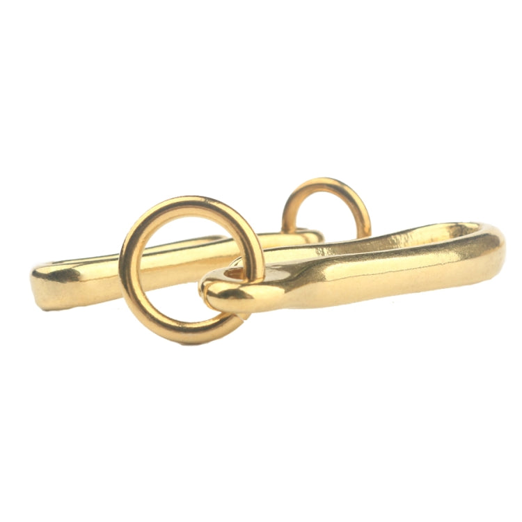 Retro Solid Brass Key Chain Key Ring Belt U Hook Wallet Chain Fish Hook