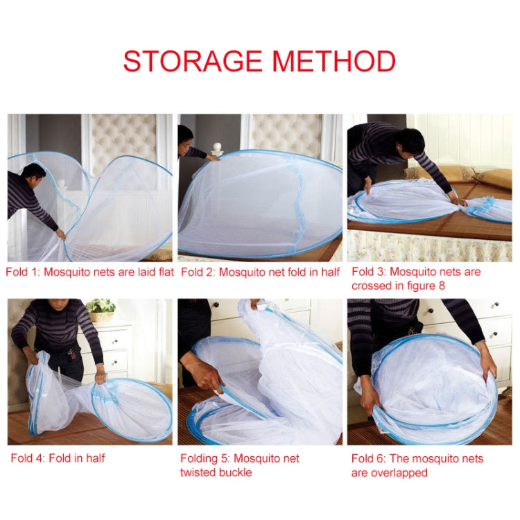 Steel Wire Folding Free Installation Yurt Bottomed Mosquito Net Sidebar Color Random Delivery My Store