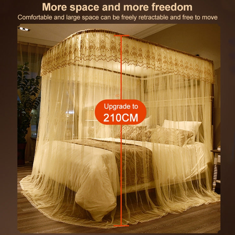 U-shaped Guide Rail Retractable Three-door Mosquito Net My Store