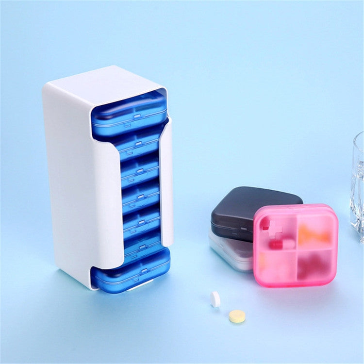 Home Travel Plastic Pill Box Drawer Pill Box Portable Storage Box Reluova