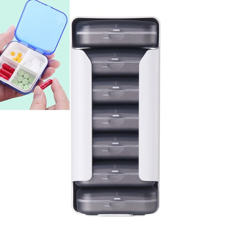 Home Travel Plastic Pill Box Drawer Pill Box Portable Storage Box Reluova