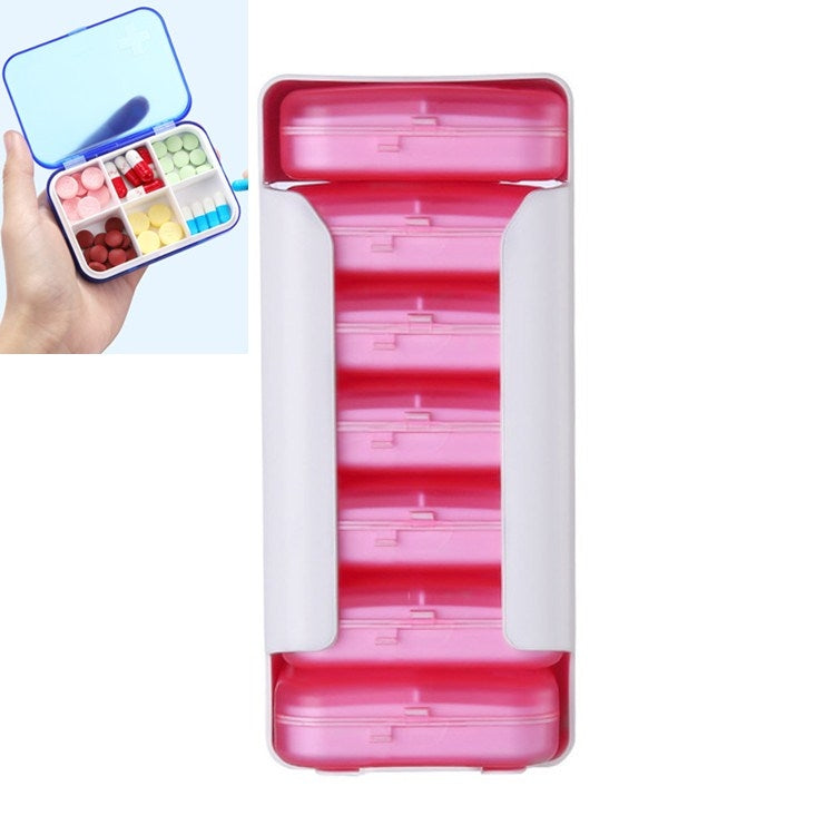 Home Travel Plastic Pill Box Drawer Pill Box Portable Storage Box Reluova