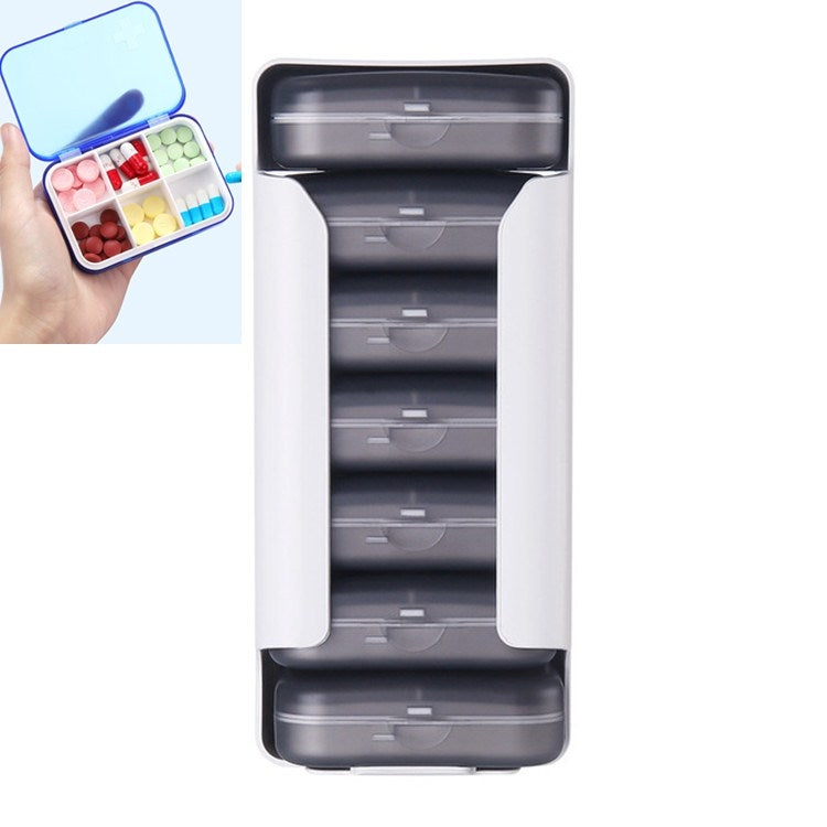 Home Travel Plastic Pill Box Drawer Pill Box Portable Storage Box Reluova