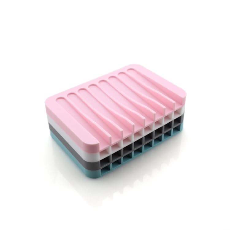 Bathroom Silicone Flexible Soap Dishes Storage Holder Soapbox