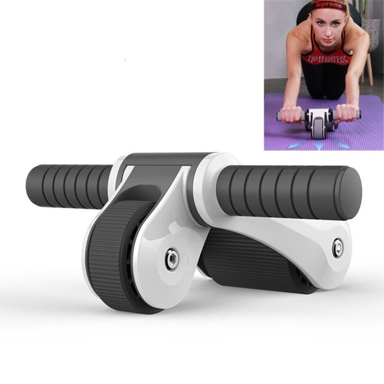 Double-wheel Bearing Roller Silent Exercise Abdominal Muscle Wheel Folding Abdominal Wheel Reluova