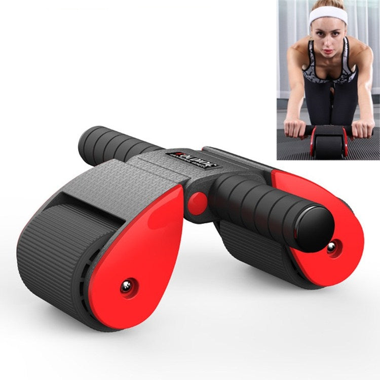 Lang Bo Folding Abdominal Wheel Double Wheel Fitness Wheel